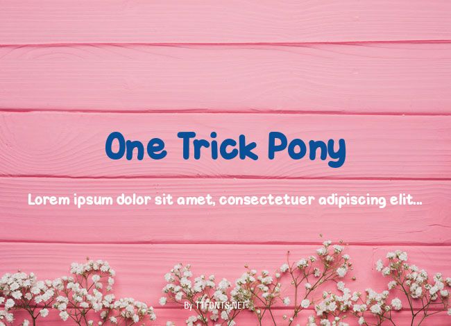 One Trick Pony example